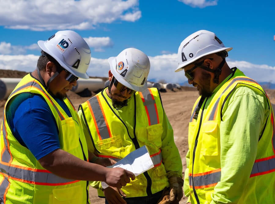 Kelley Dewatering Jobsite Photo - Workers talking with each other